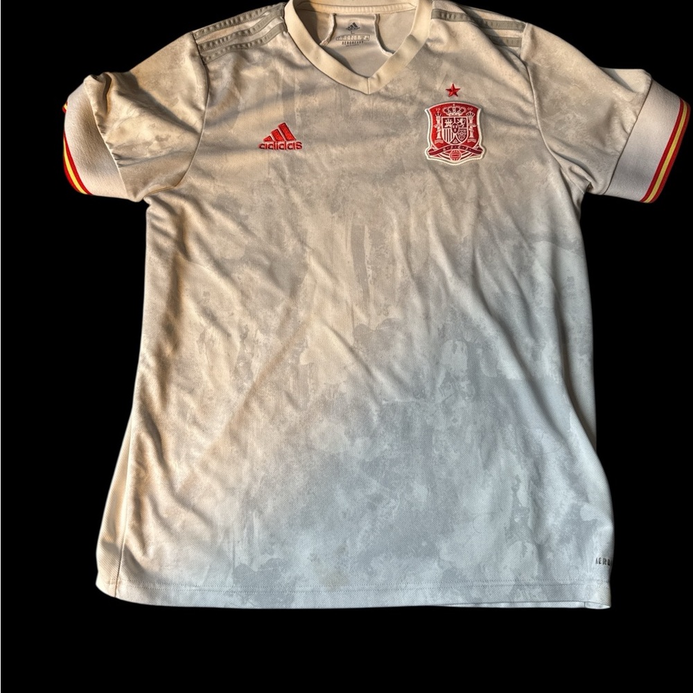 Adidas Spain White Jersey with Red Details